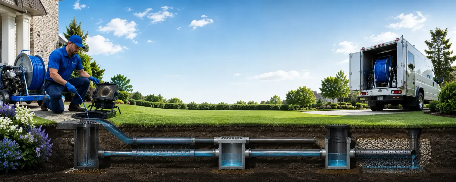 Outdoor drain cleaning information for Arkdale, WI